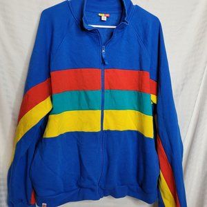 Target Lego Sweatshirt Zip Front Primary Colors Blue Red Yellow Adult XL